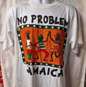 NWT 1990s No Problem Jamaica Shirt, Medium